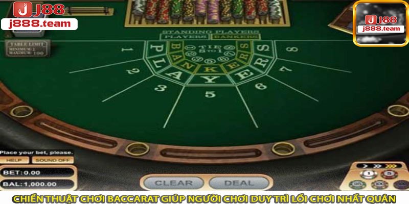 Chiến thuật chơi Baccarat giúp người chơi duy trì lối chơi nhất quán