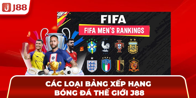 Các loại bảng xếp hạng bóng đá thế giới tại J88